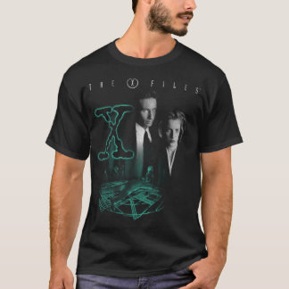 Camiseta Logotipo do X-Files Mulder Scully Glowly