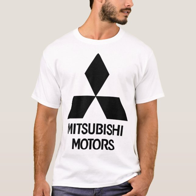 Camiseta Logotipo dos motores Mitsubishi (Frente)