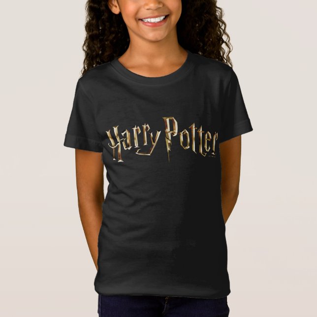 Camiseta Logotipo dourado do Harry Potter (Frente)