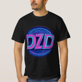 Camiseta Logotipo DZD do tema do anos 80
