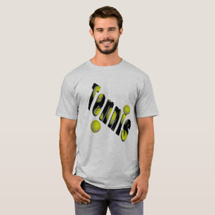Camiseta Logotipo E Bolas De Tênis,