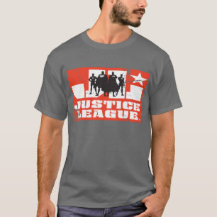 Camiseta Logotipo e personagem da Liga da Justiça
