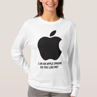 Camiseta LOGOTIPO E TEXTO DO APPLE iPHONE