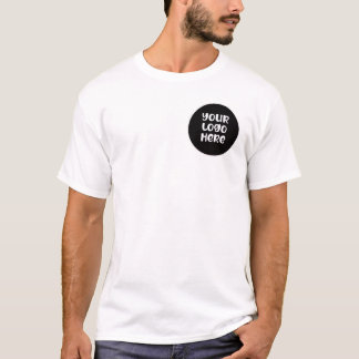 Camiseta Logotipo e texto personalizados da empresa e da em