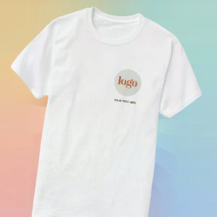 Camiseta Logotipo e Texto Personalizados Empresa Simples Ne