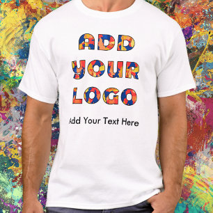 Camiseta Logotipo e Texto Personalizados para Negócios Pers