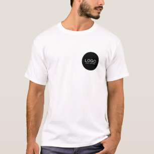 Camiseta Logotipo e Texto Simples Empresarial