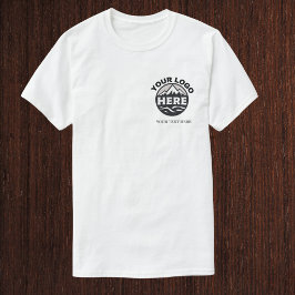 Camiseta Logotipo e Texto Simples Personalizado Empresa Com