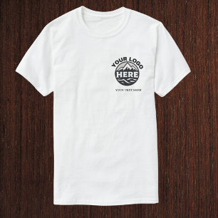 Camiseta Logotipo e Texto Simples Personalizado Empresa Com