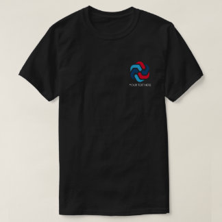Camiseta Logotipo e texto simples personalizados Empresa