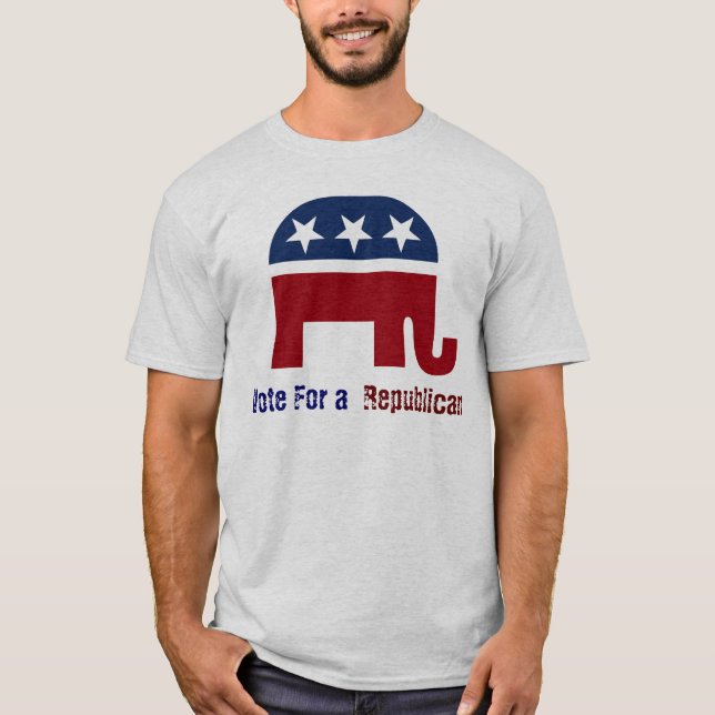 Camiseta logótipo elefante republicano (Frente)