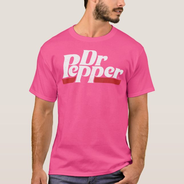 Camiseta Logotipo em relevo clássico Dr. Pepper (Frente)
