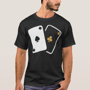 Camiseta Logotipo em Silhueta de Carta de Pôquer Las Vegas