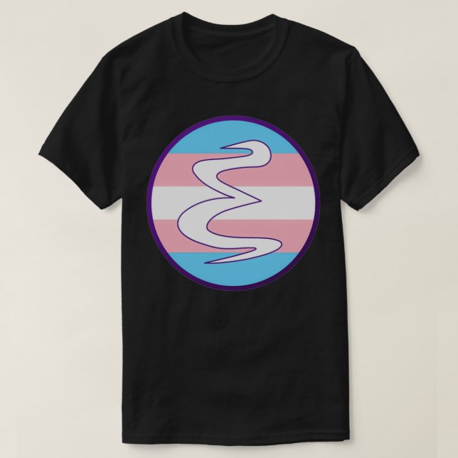 Camiseta Logotipo Emacs do Trans Pride (Frente do Design)