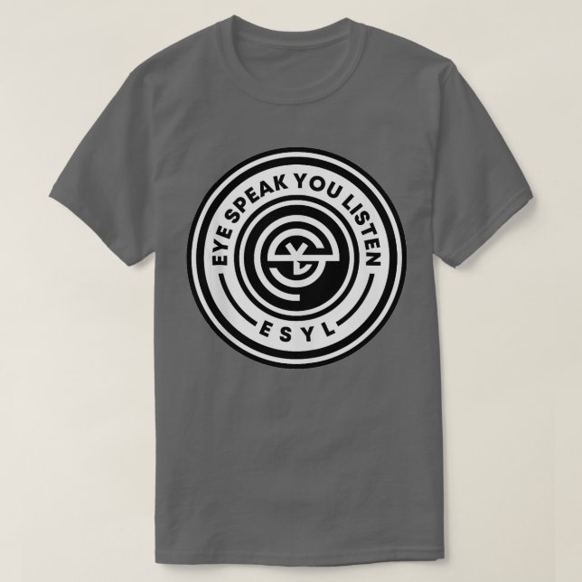 Camiseta Logotipo emblema ESYL - Parte superior (Frente do Design)