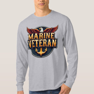Camiseta Logotipo Emblema Veterano do Corpo de Fuzileiros N