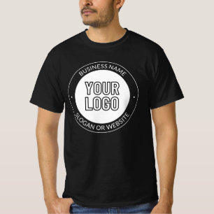 Camiseta Logotipo empresarial ou modelo de texto editável e
