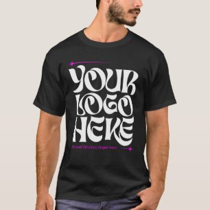 Camiseta Logotipo Empresarial Personalizado Groovy Simples