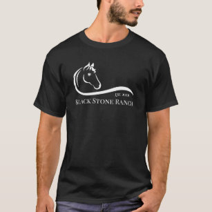 Camiseta Logotipo equestre e marca estável T-Shir