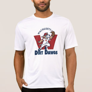 Camiseta Logotipo escolar da equipa de beisebol de Dawgs da