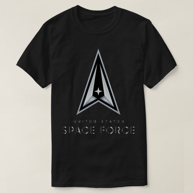 Camiseta Logotipo espacial dos Estados Unidos (Frente do Design)
