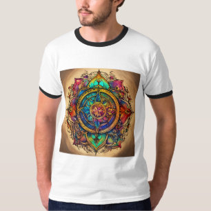 Camiseta Logotipo espiritual místico e mágico - Estilo de t