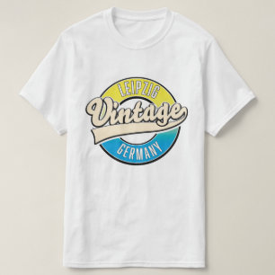 Camiseta logotipo estilo vintage Leipzig.
