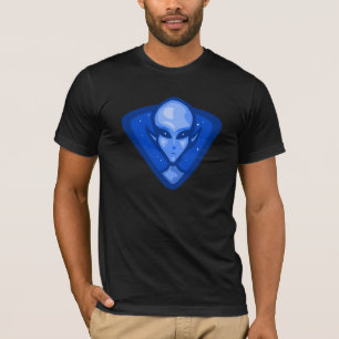 Camiseta Logotipo estrangeiro azul