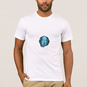 Camiseta Logotipo exclusivo de passagem de cruz azul