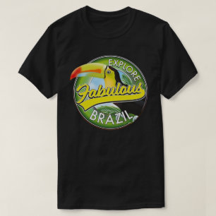 Camiseta Logotipo Explorar Brasil Fabuloso