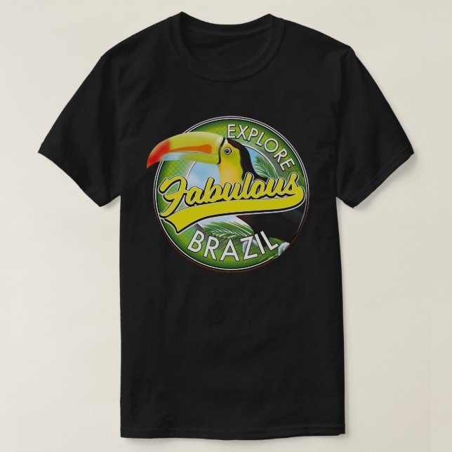 Camiseta Logotipo Explorar Brasil Fabuloso (Frente do Design)