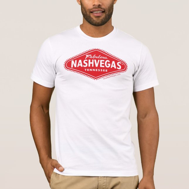 Camiseta Logotipo fabuloso do diamante de NASHVEGAS TM (Frente)