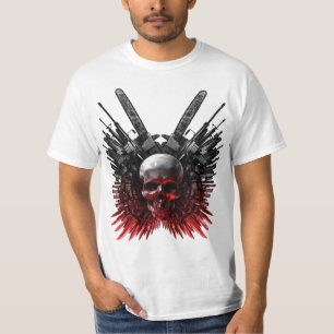 Camiseta Logotipo famoso da serra de cadeia do filme