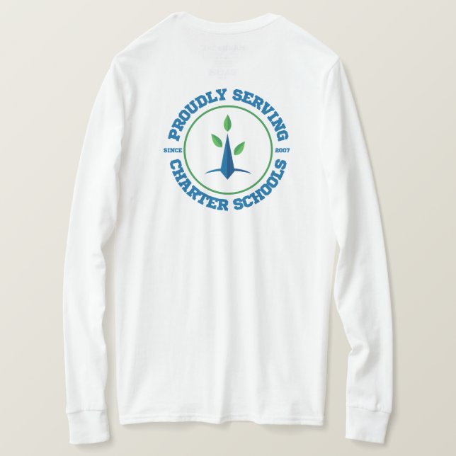 Camiseta Logotipo feminino CSP + Compass na parte traseira (Verso do Design)