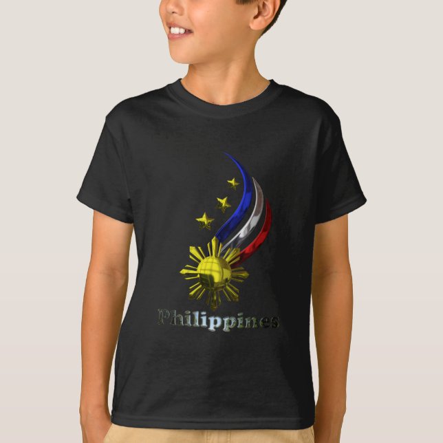 Camiseta Logotipo filipino original. Mabuhay Pilipinas! (Frente)