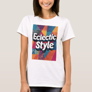 Camiseta Logotipo Floral Estilo Eclético Design