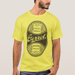 Camiseta Logotipo francês das motocicletas do nouveau retr
