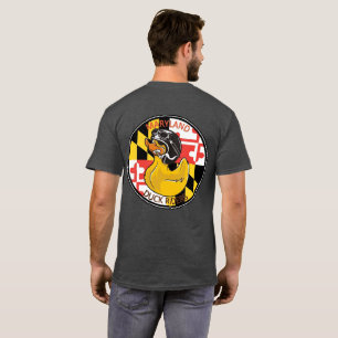 Camiseta Logotipo frontal de texto vermelho MDR