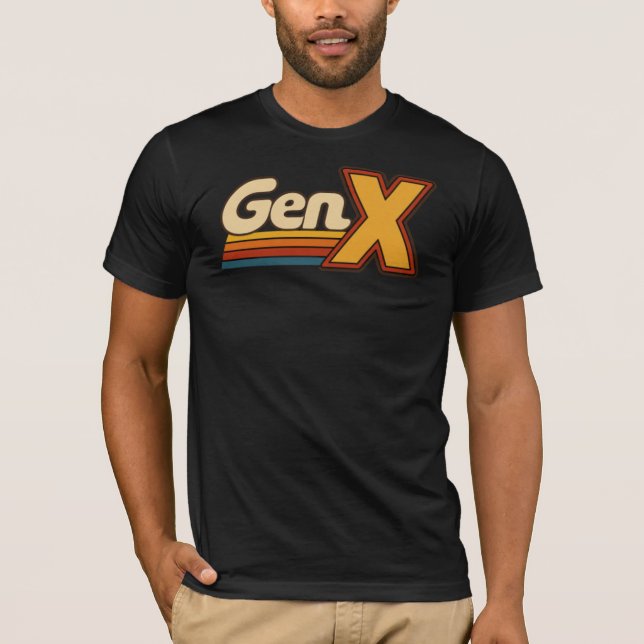 Camiseta Logotipo Gen X - Retrô (Frente)