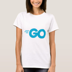 Camiseta Logotipo Golang (Ir para o idioma de programação)