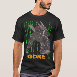 CAMISETA LOGOTIPO GORE GOLD MATRIX PRETO POR SAMURAI FEUDAL
