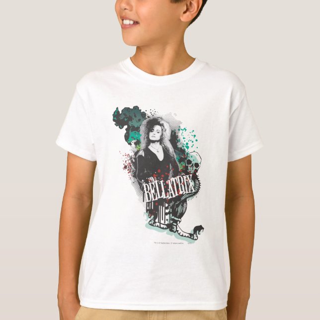 Camiseta Logotipo Gráfico de Bellatrix Lestrange (Frente)