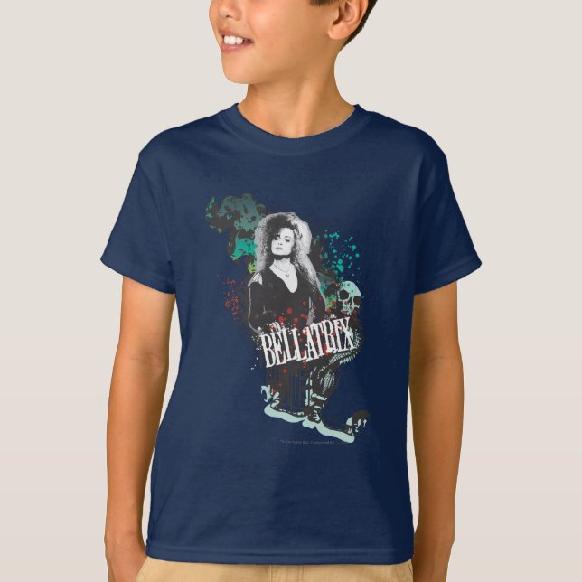 Camiseta Logotipo Gráfico de Bellatrix Lestrange (Frente)