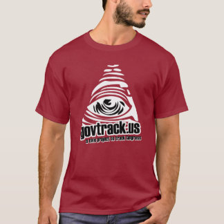 Camiseta Logotipo grande de GovTrack - vermelho - apoio