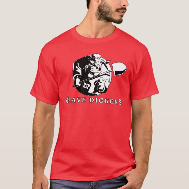 Camiseta logotipo grave dos escavadores (Frente)