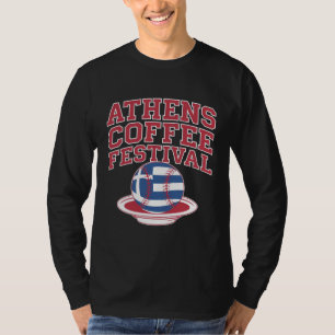 Camiseta Logotipo Grego de Baseball em Café