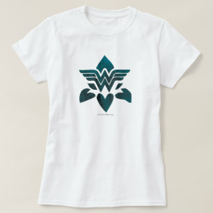Camiseta Logotipo Grunge da Mulher Maravilha