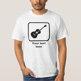 Camiseta Logotipo Guitarista — Personalizável