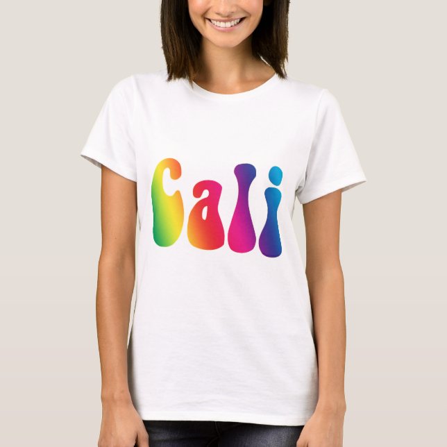 Camiseta Logotipo Hippie Cali Tie-Dye California (Frente)