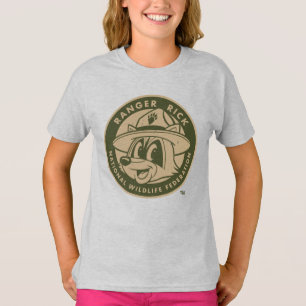 Camiseta Logotipo Khaki do rick da guarda florestal do rick